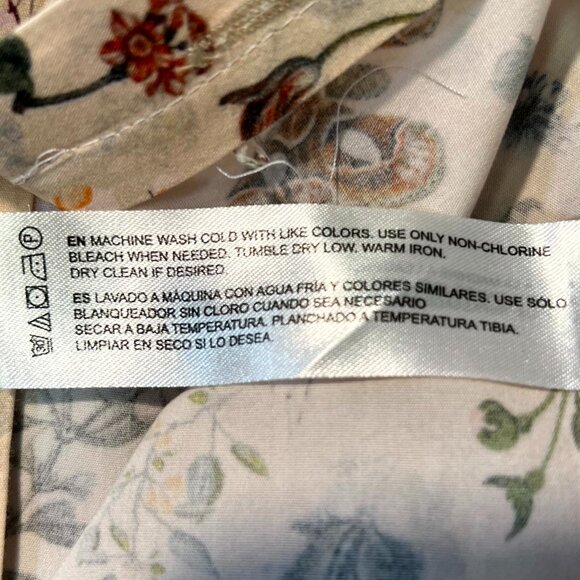 Denim & Flower Ricky Singh 100% Cotton Floral Long-Sleeve Button-Up SZ XL - Picture 5 of 6